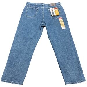 Wrangler Five Star Premium Denim Relaxed Fit Jeans Mens 40x30 Blue Straight Leg